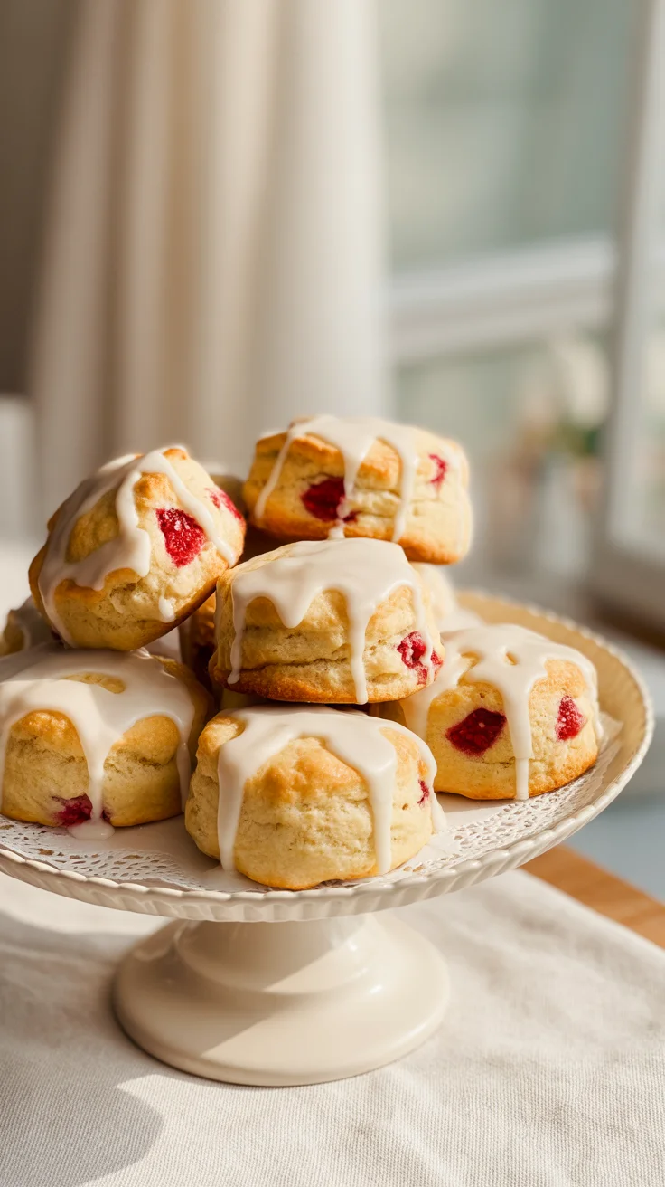 Lemon Raspberry Scones