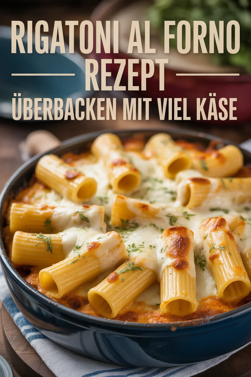Rigatoni al Forno Rezept – Überbacken mit viel Käse