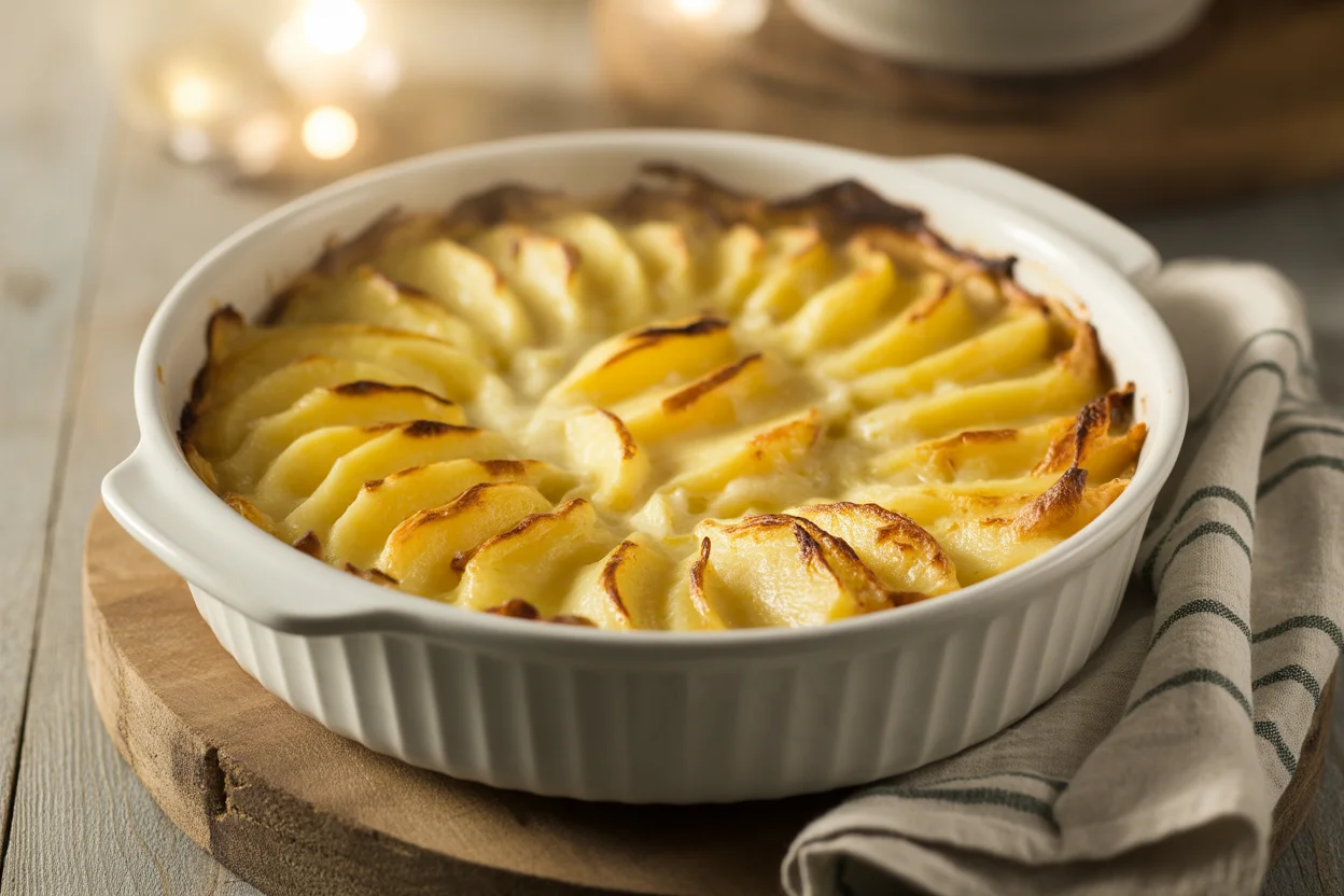 Kartoffelauflauf mit Speck und Sahne – Herzhaft & lecker