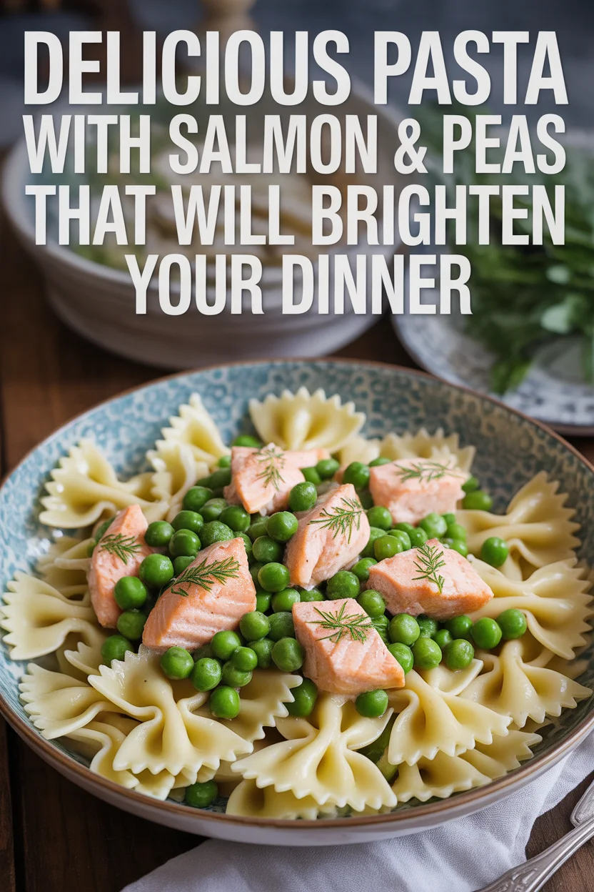 Delicious Pasta with Salmon Peas That Will Brighten Your Dinner