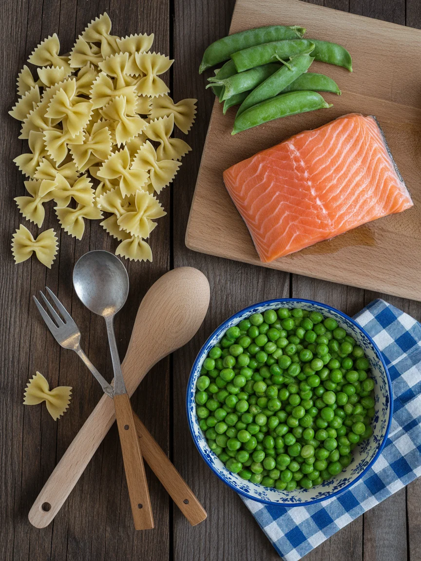 Delicious Pasta with Salmon Peas That Will Brighten Your Dinner