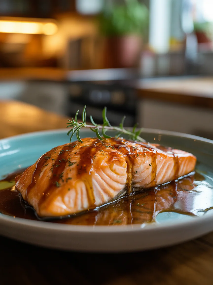 Honey Garlic Glazed Salmon