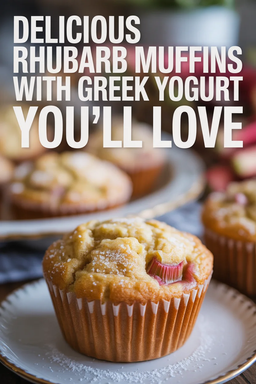 Delicious Rhubarb Muffins with Greek Yogurt You’ll Love