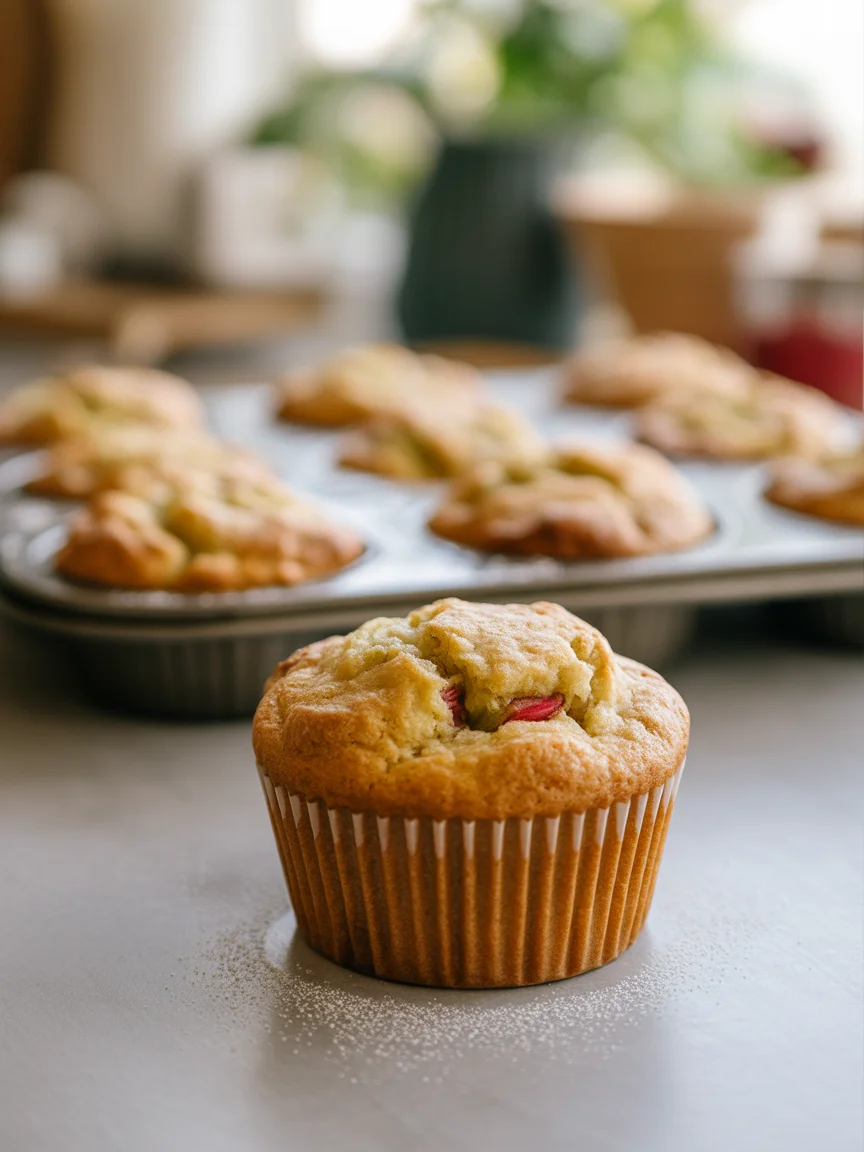 Delicious Rhubarb Muffins with Greek Yogurt You’ll Love