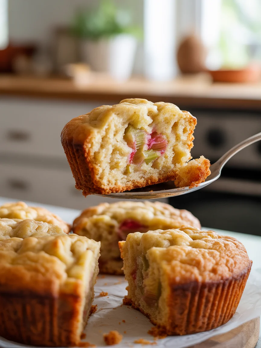 Delicious Rhubarb Muffins with Greek Yogurt You’ll Love