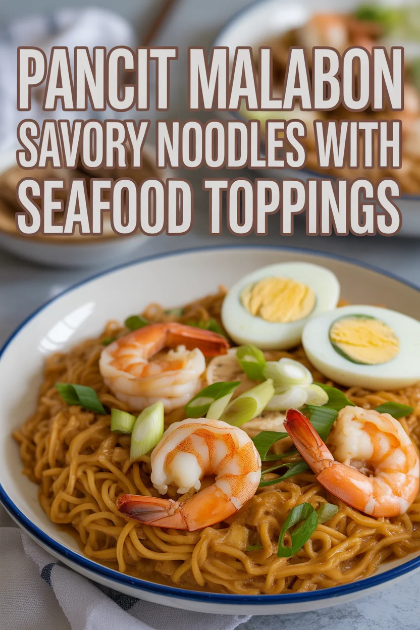 Filipino pancit Malabon