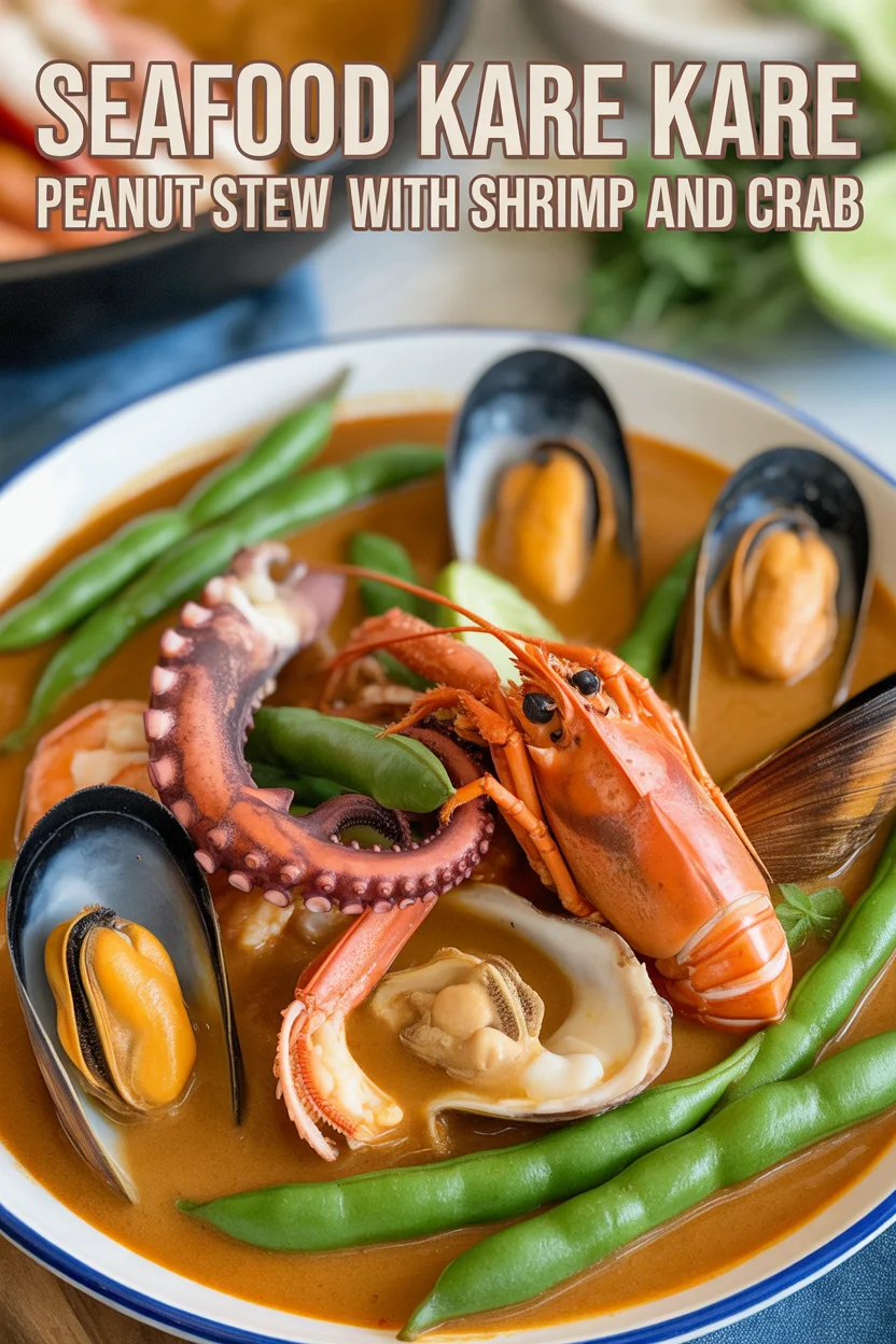 Seafood Kare Kare – Peanut Stew with Shrimp and Crab