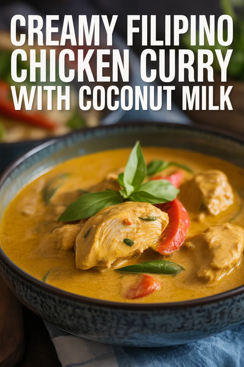 Creamy Filipino Chicken Curry with Coconut Milk