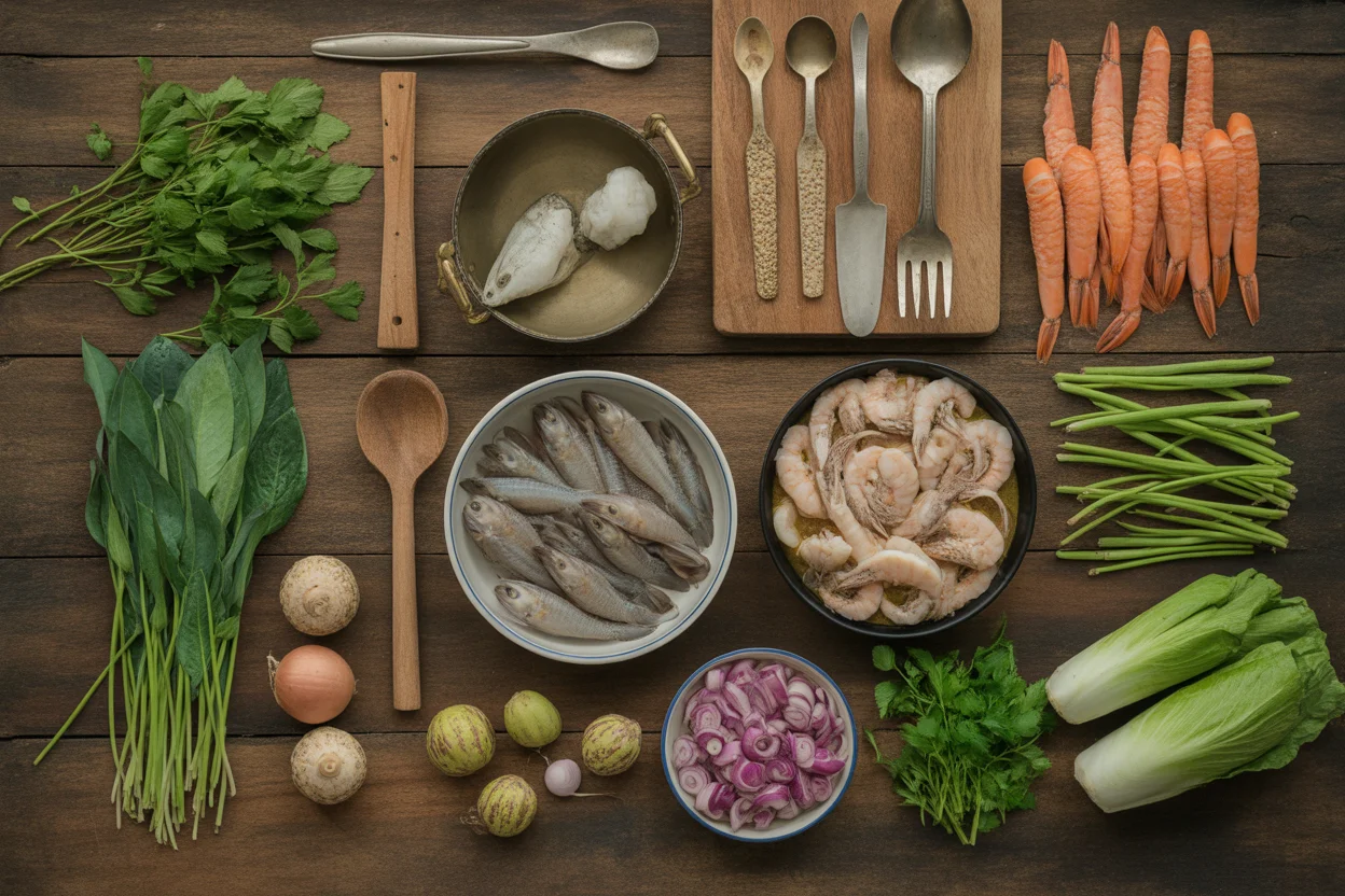 Seafood Kare Kare – Peanut Stew with Shrimp and Crab