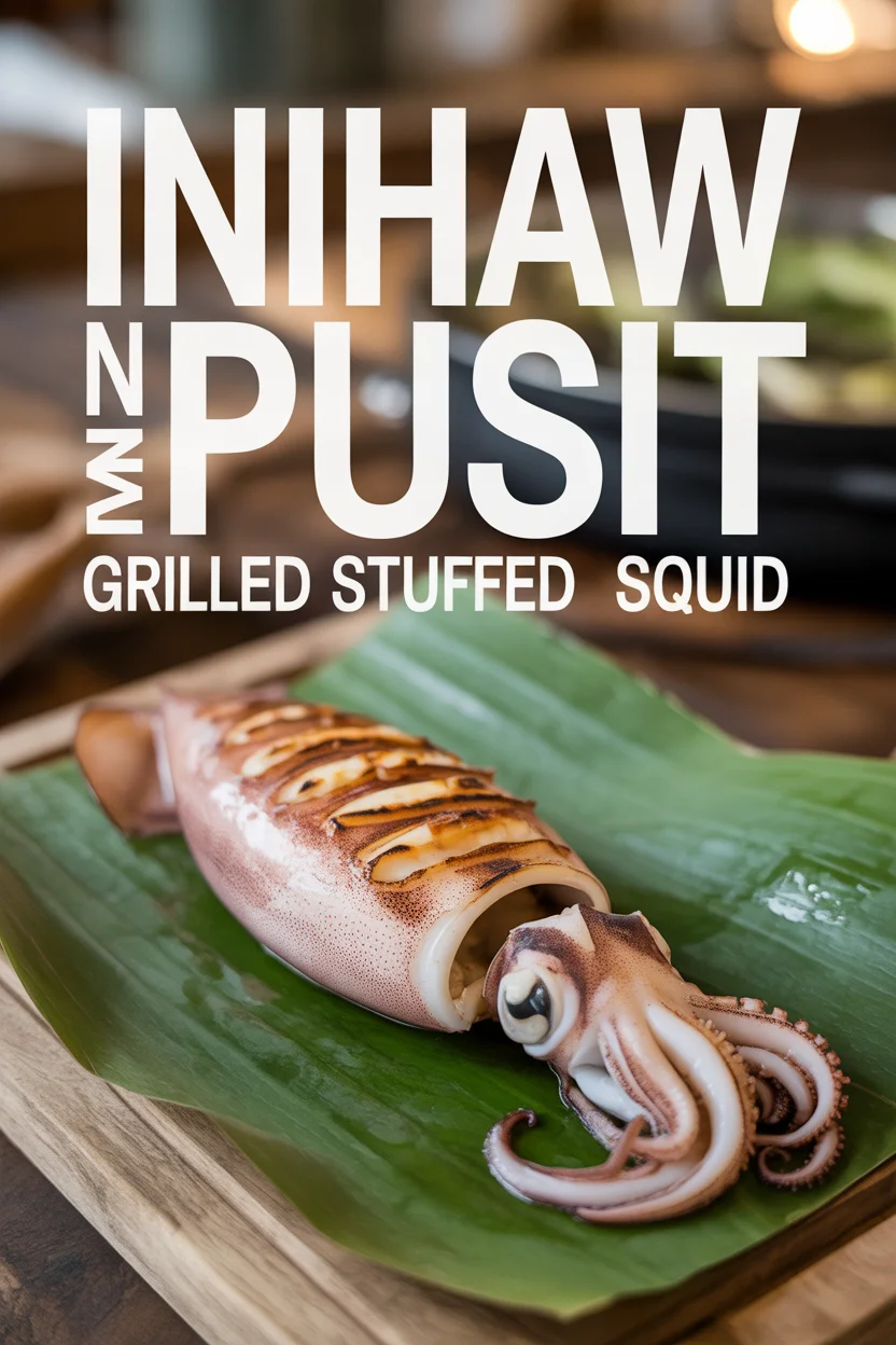Inihaw na Pusit – Grilled Stuffed Squid