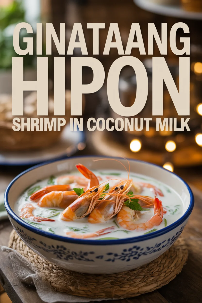 Filipino ginataang hipon