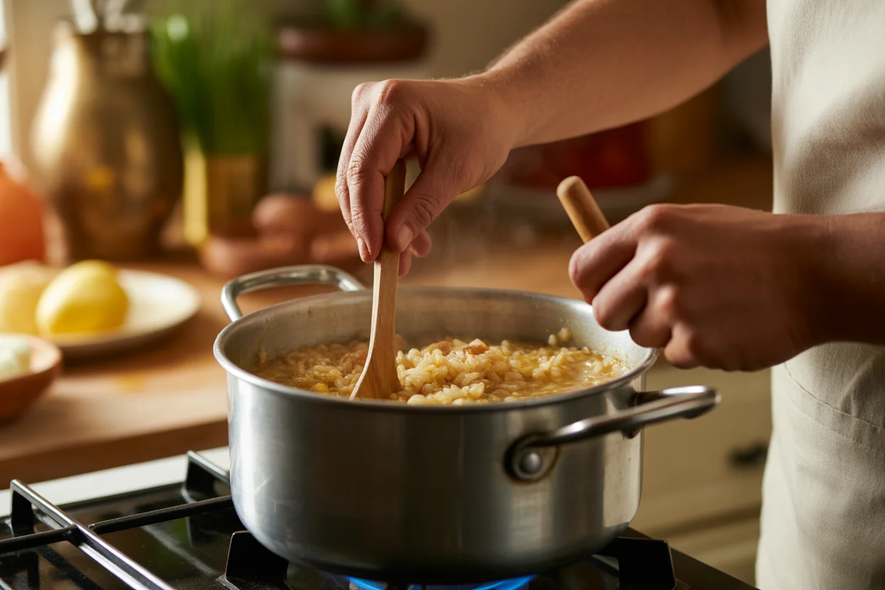Filipino chicken arroz caldo