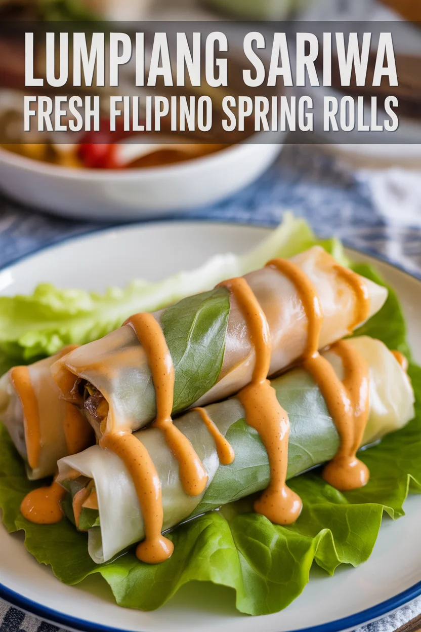 Filipino lumpiang sariwa