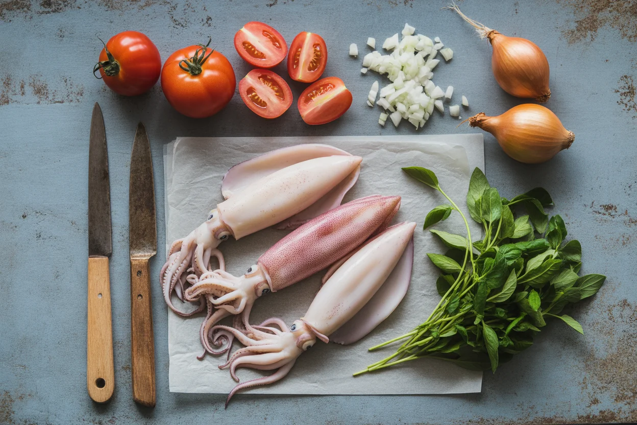 Inihaw na Pusit – Grilled Stuffed Squid