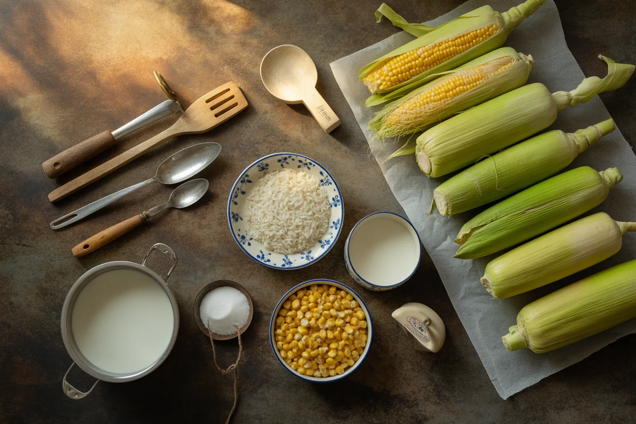 Ginataang Mais – Sweet Corn and Rice Porridge
