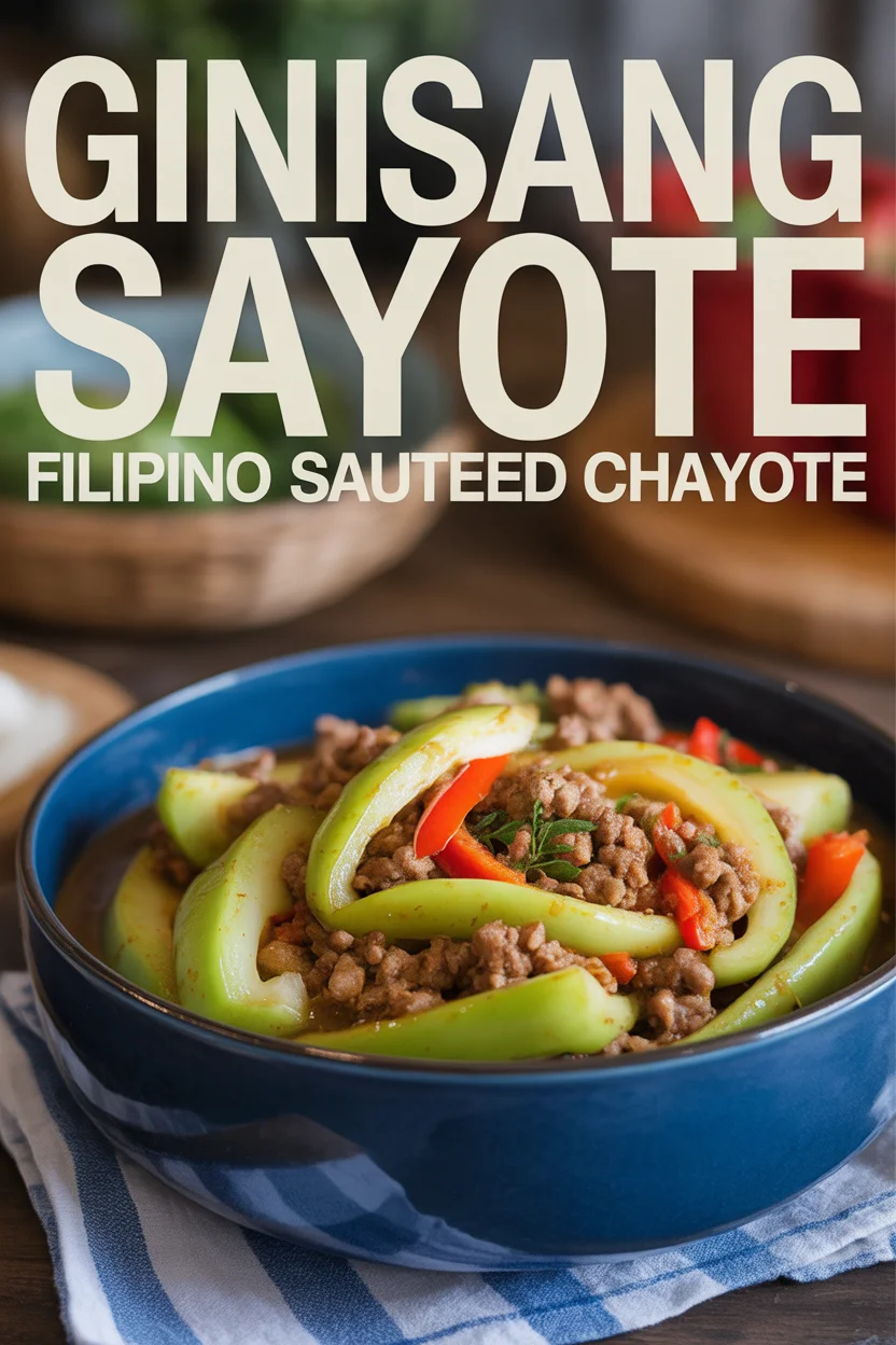 Ginisang Sayote – Filipino Sauteed Chayote