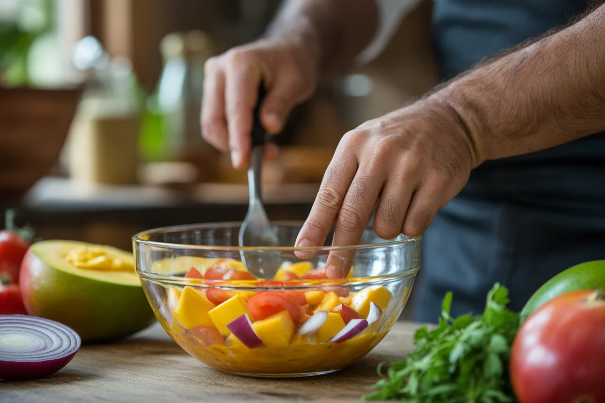 Filipino ensaladang mangga