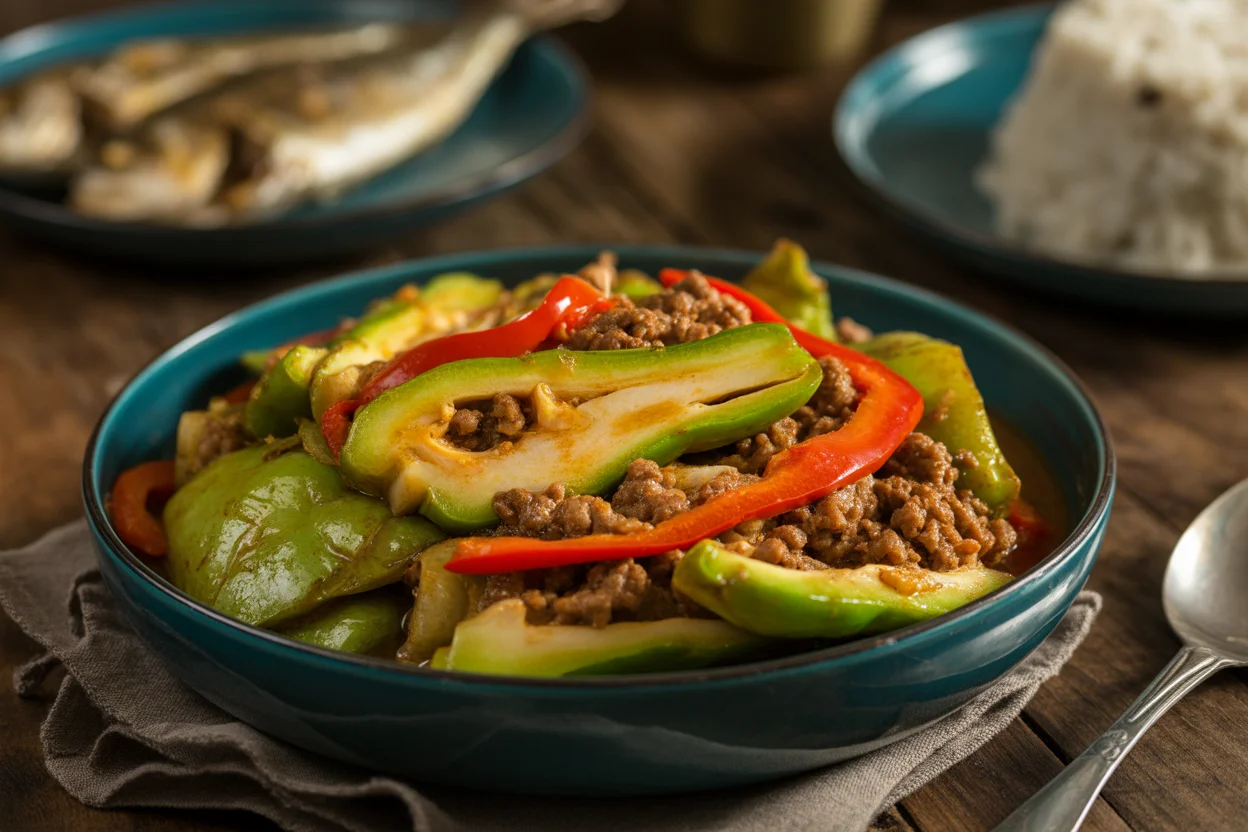 Filipino ginisang sayote