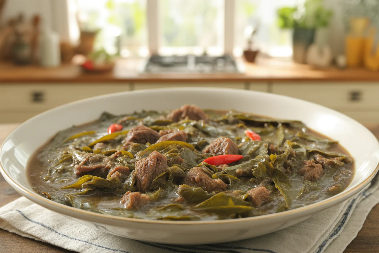 Laing – Taro Leaves in Coconut Milk