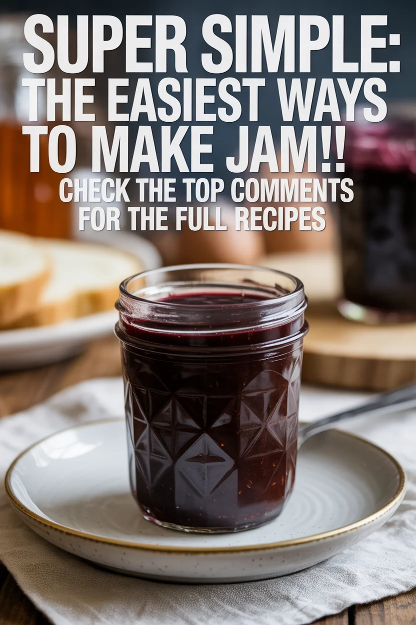 The easiest ways to make jam!!! Check the top comments for the full recipes.