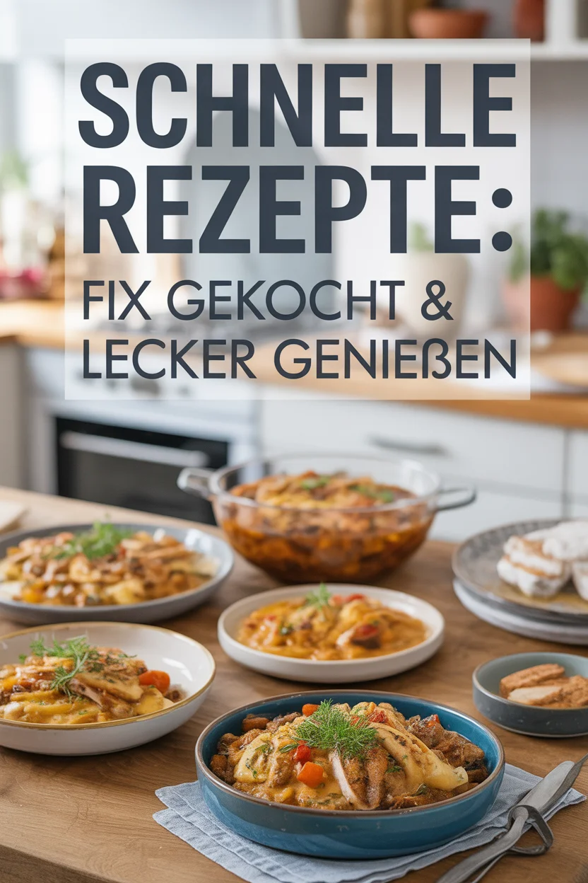 Schnelle Rezepte: Fix gekocht und richtig lecker genießen