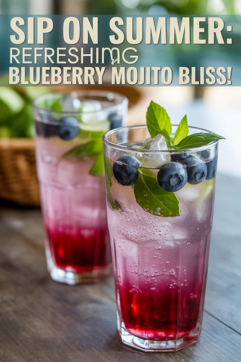 Sip on Summer: Refreshing Blueberry Mojito Bliss!