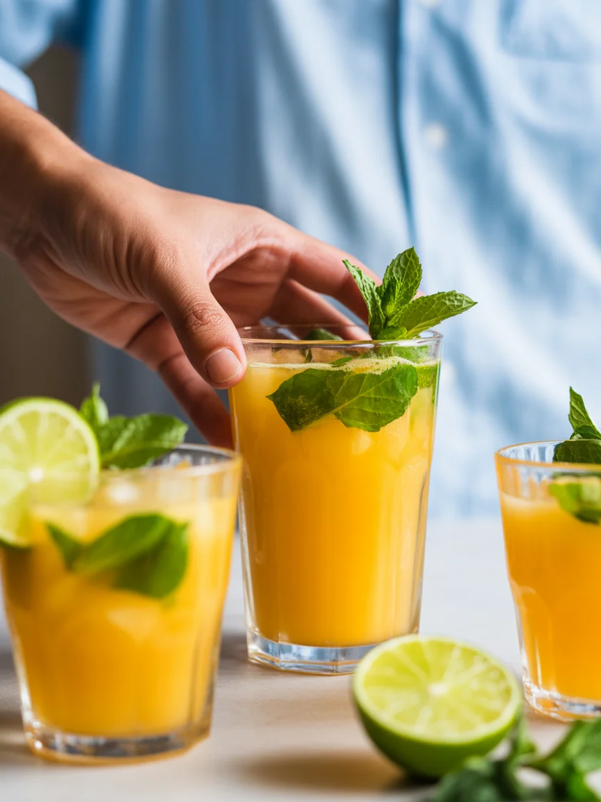 Sweet and Zesty Mango Mojito - A Fun Twist on a Classic!