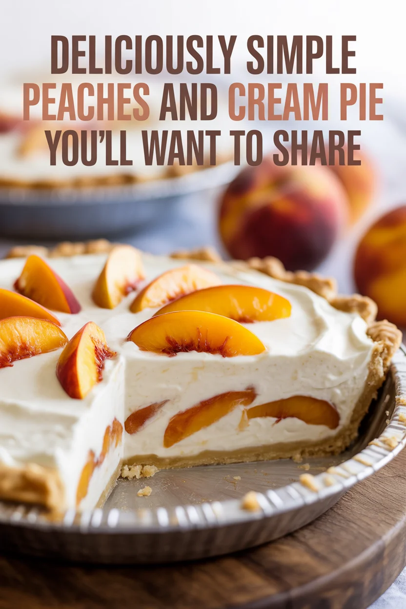 Deliciously Simple Peaches and Cream Pie You’ll Want to Share