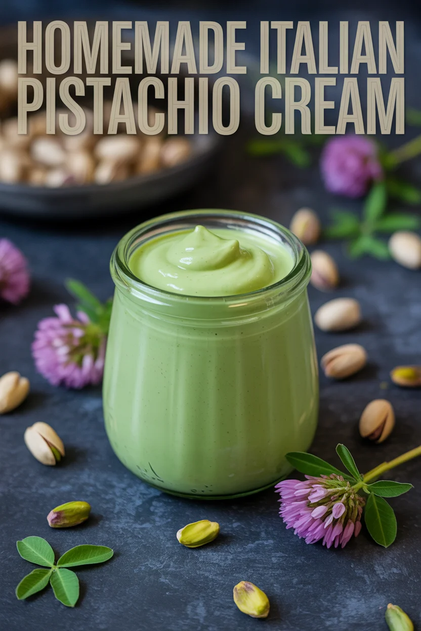Homemade Italian Pistachio Cream