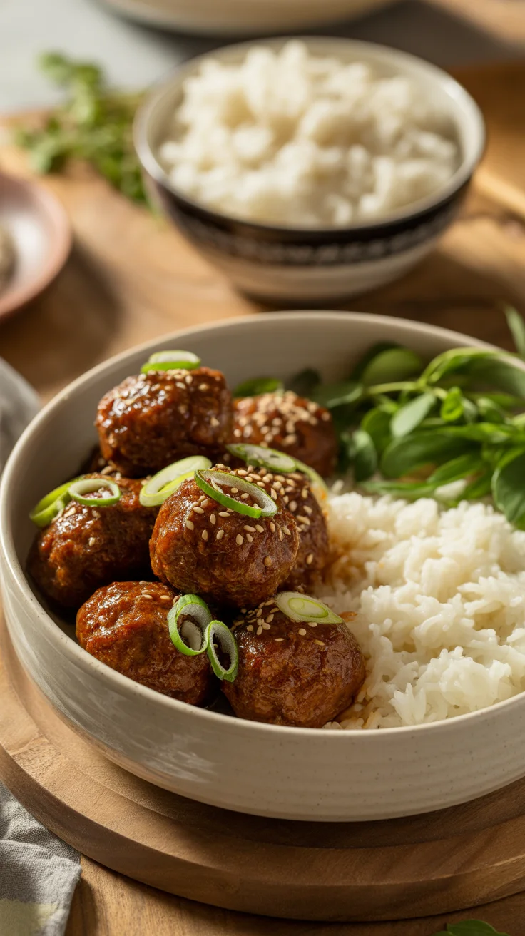 Korean BBQ Meatballs