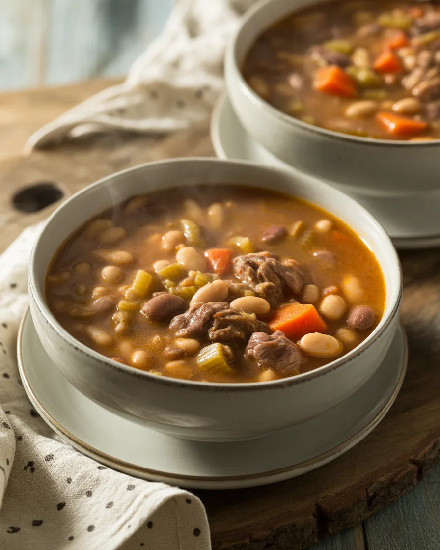 Crockpot Ham And Bean Soup