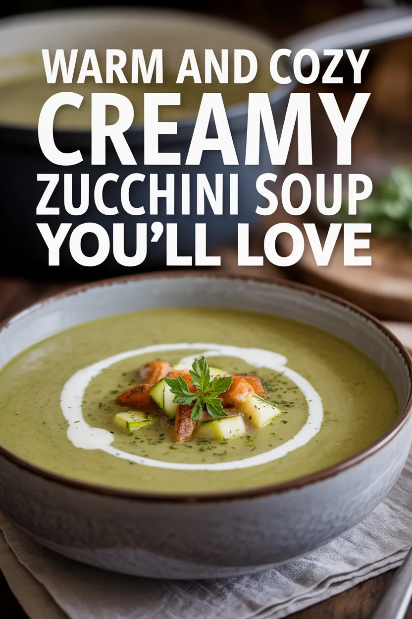 Warm and Cozy Creamy Zucchini Soup You’ll Love