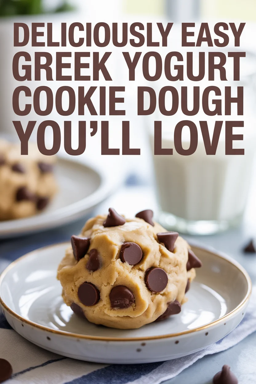 Deliciously Easy Greek Yogurt Cookie Dough You’ll Love