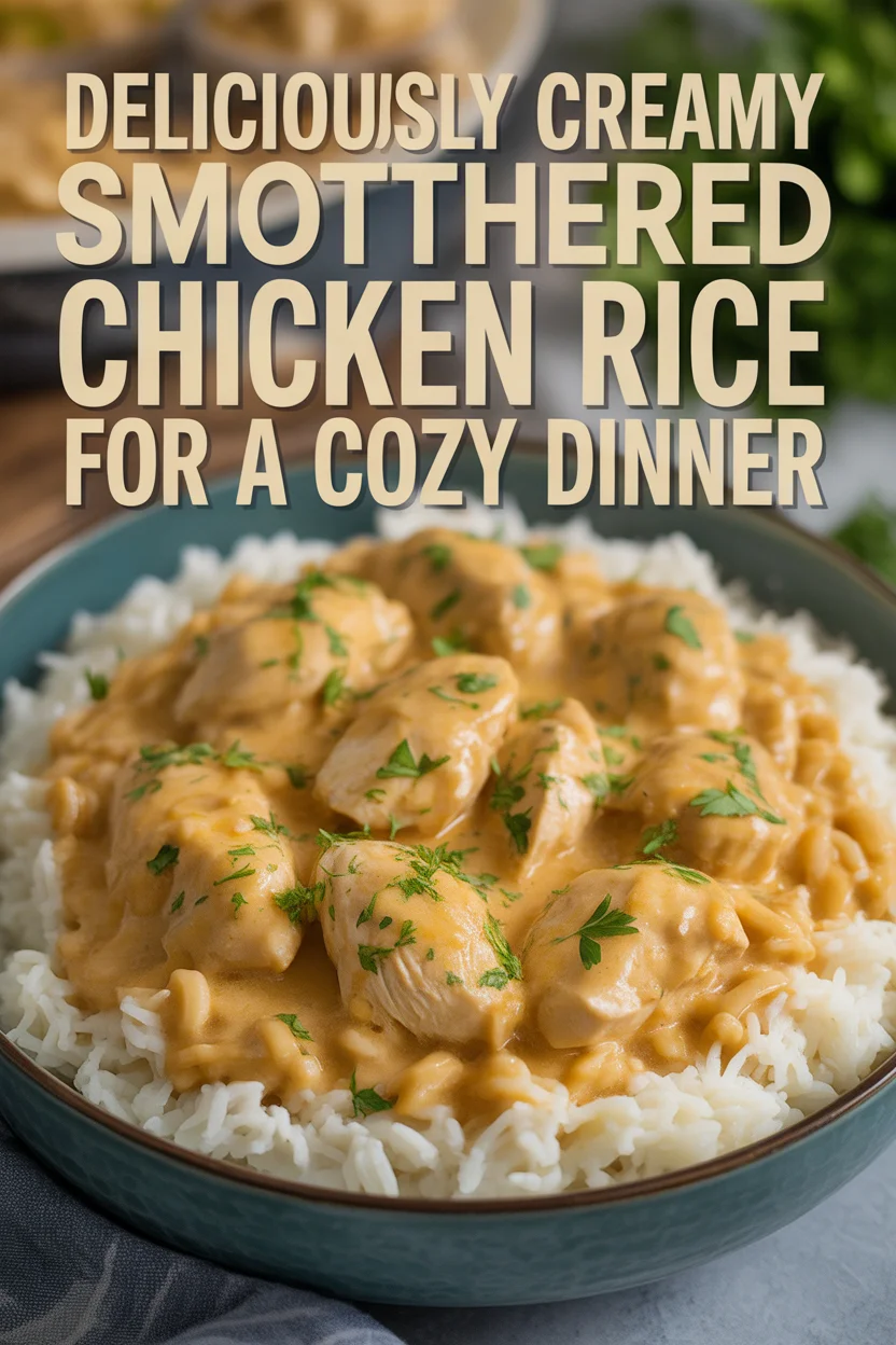Creamy Smothered Chicken Rice