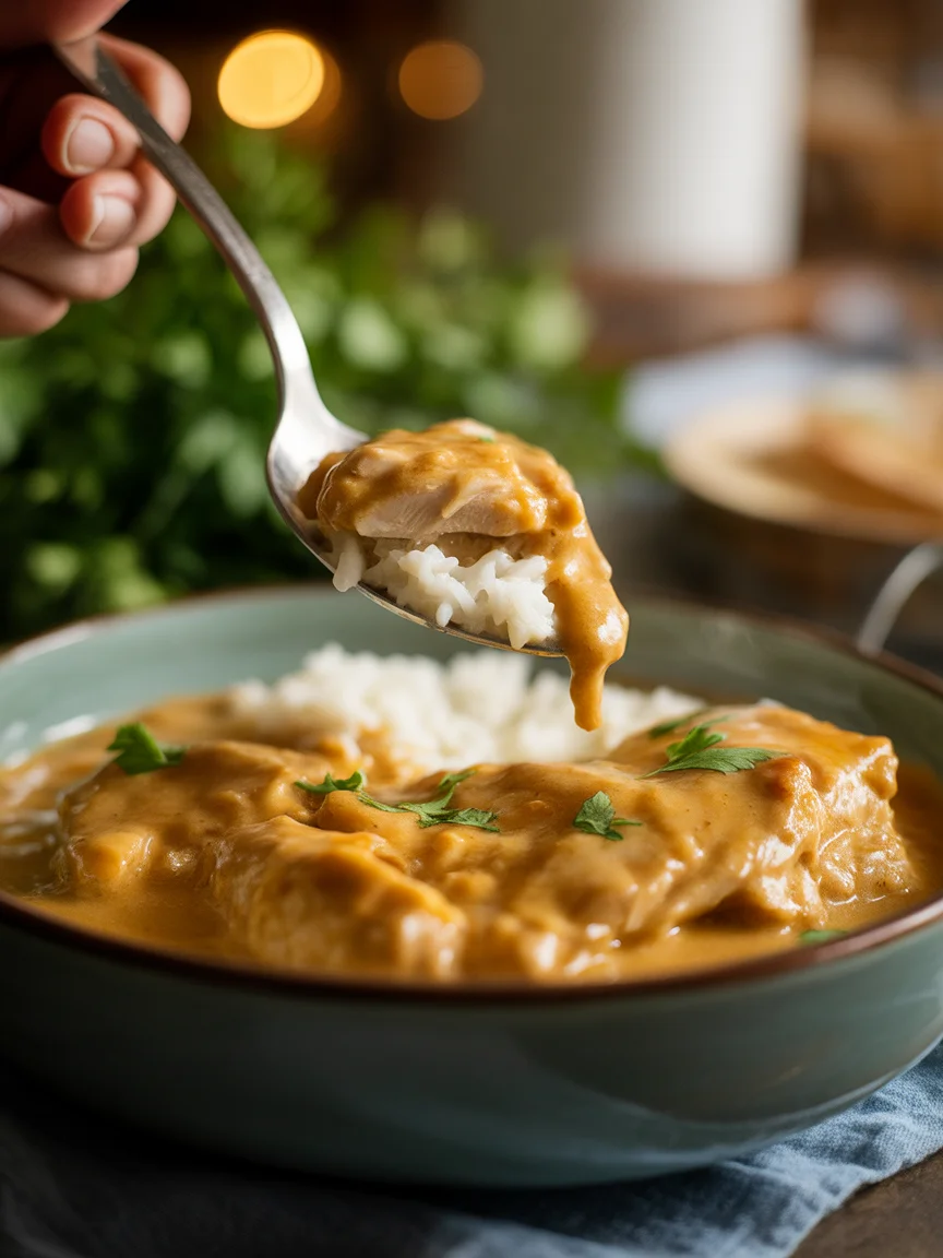 Deliciously Creamy Smothered Chicken Rice for a Cozy Dinner