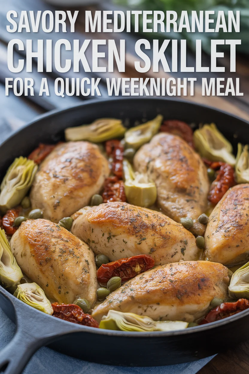 Savory Mediterranean Chicken Skillet for a Quick Weeknight Meal