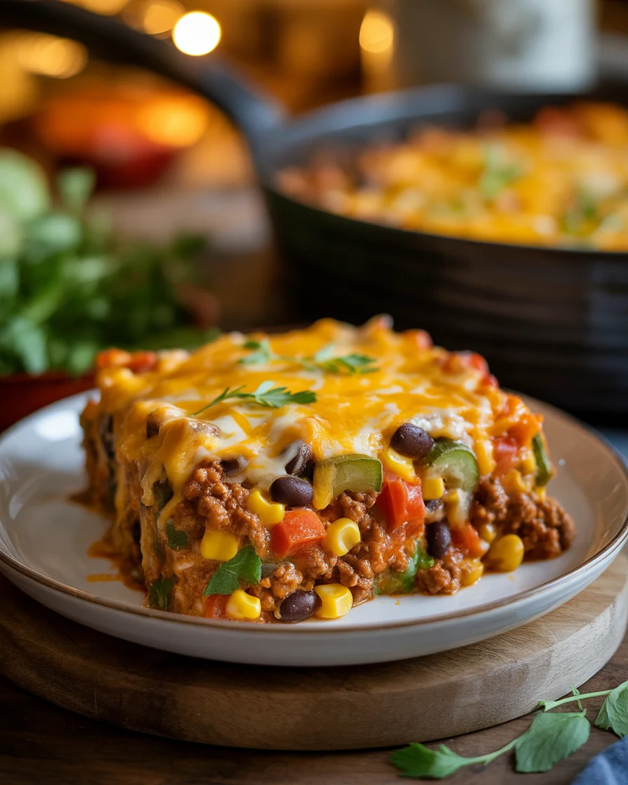 cheesy taco casserole