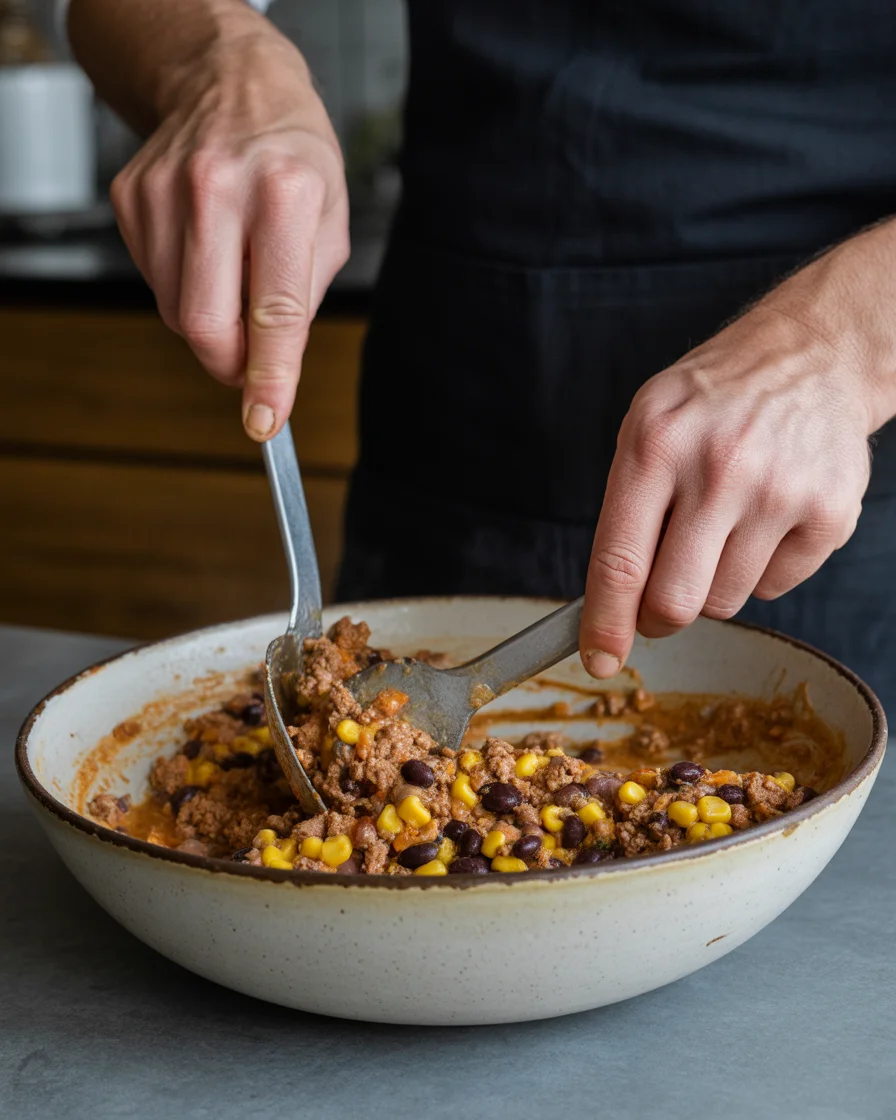 cheesy taco casserole