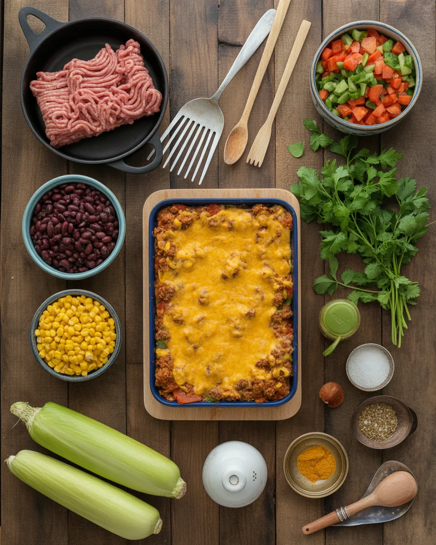 cheesy taco casserole