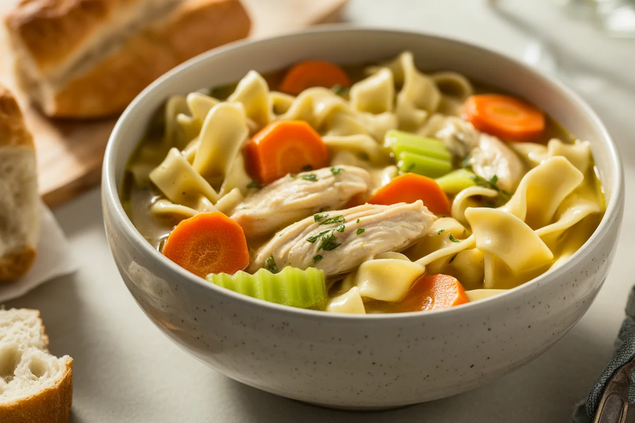 Deliciously Comforting Chicken Noodle Soup Homemade for You
