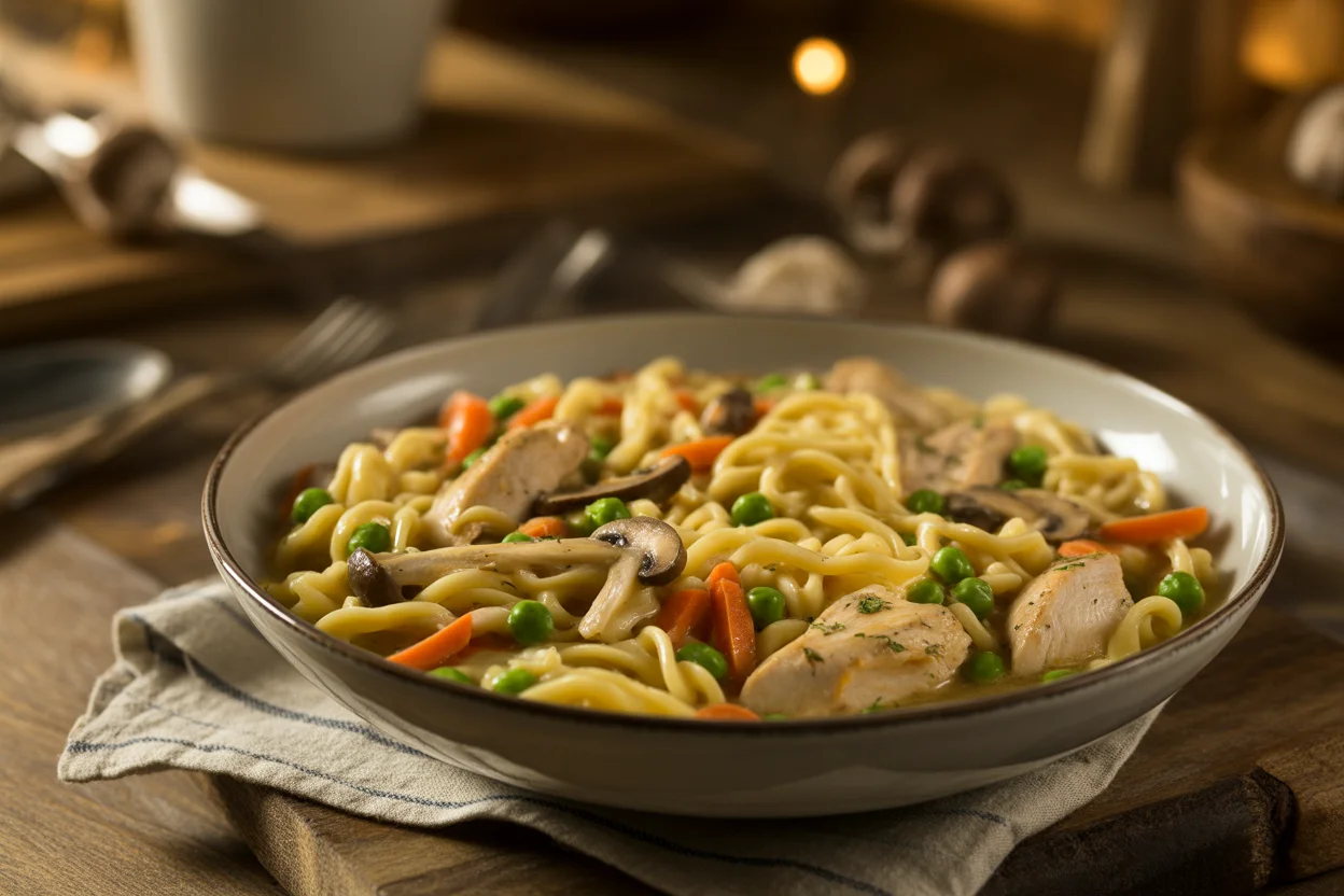 Chicken Pot Pie With Egg Noodles