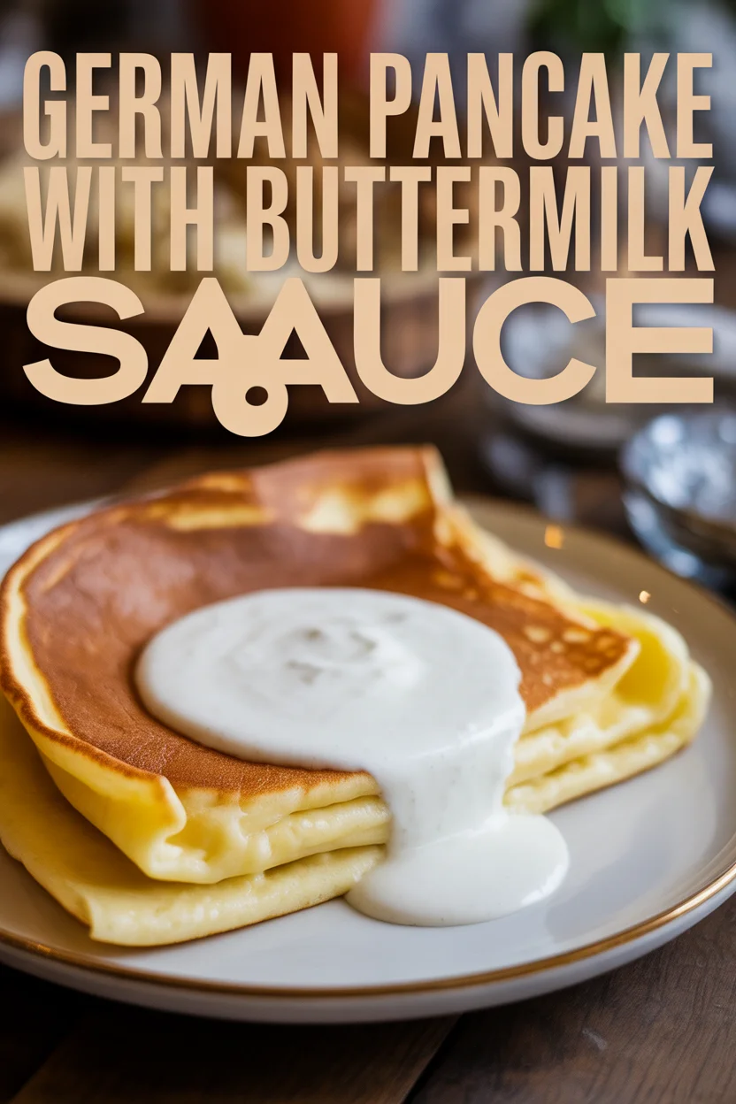German Pancake with Buttermilk Sauce