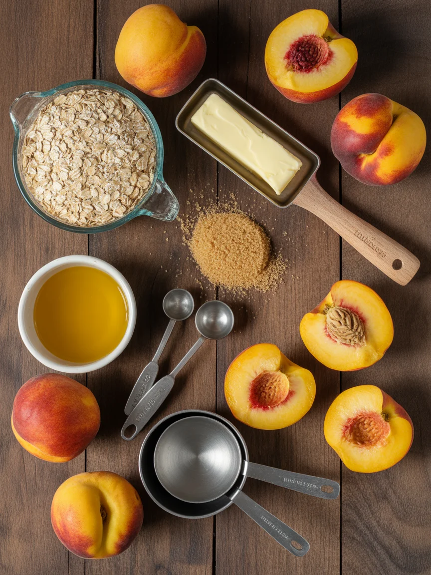 Brown Butter Peach Crisp
