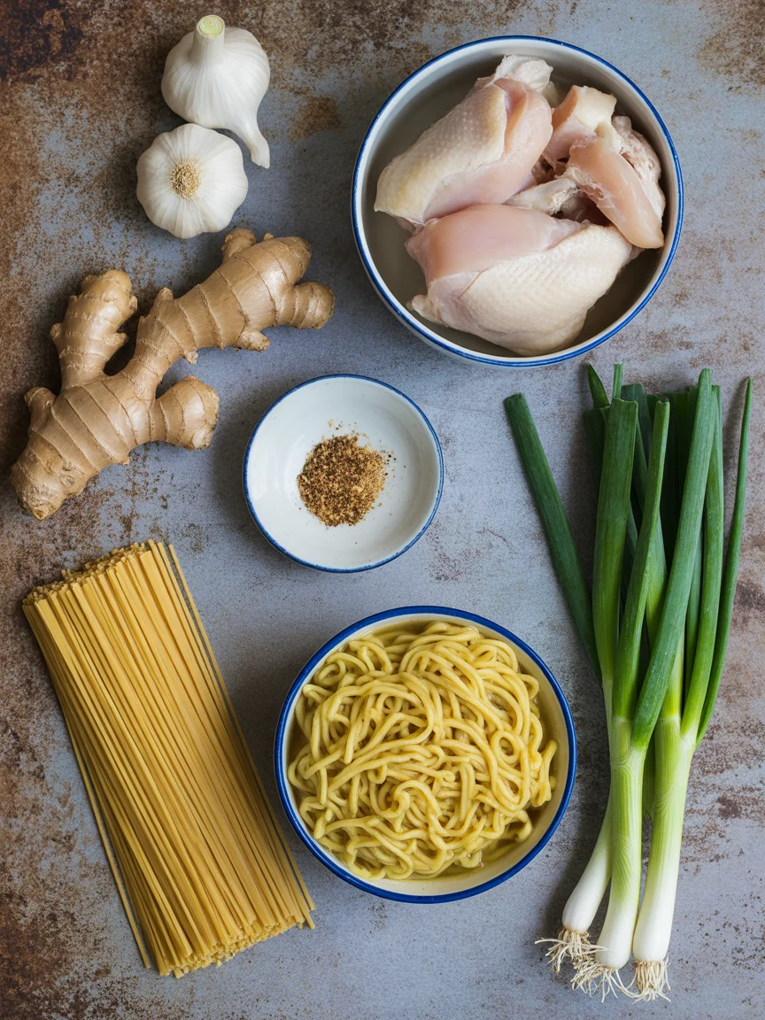 Ginger Garlic Chicken Noodle Soup