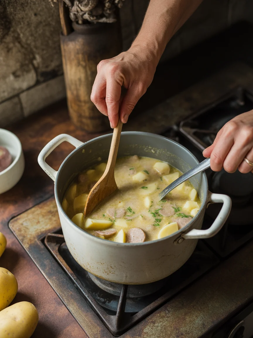 Potato Sausage Chowder Dinner Recipe