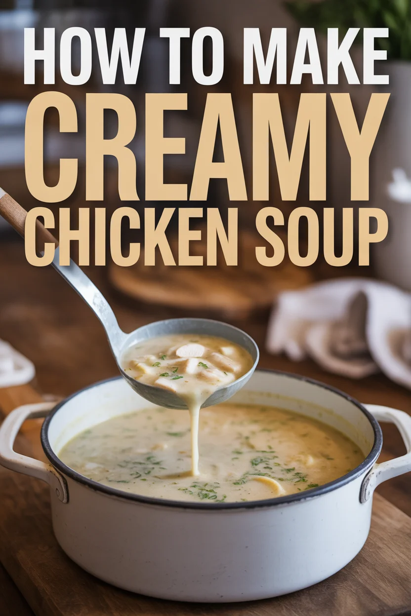 How To Make Creamy Chicken Soup