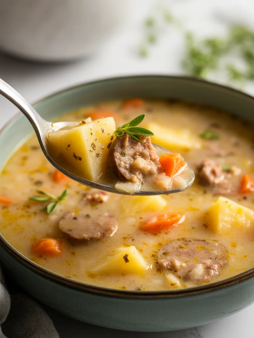 Potato Sausage Chowder Dinner Recipe