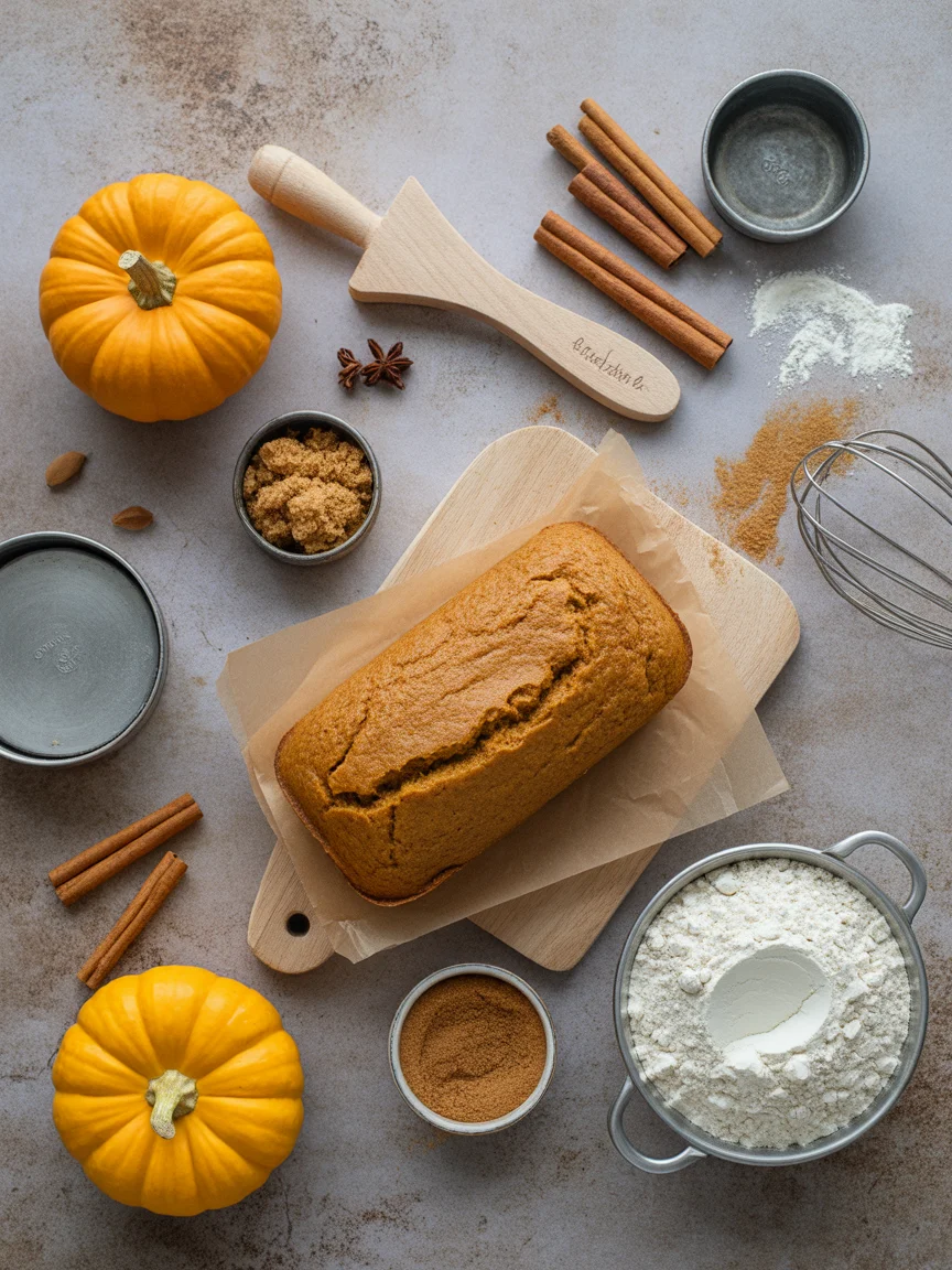 Mini Pumpkin Bread with Cinnamon Swirl