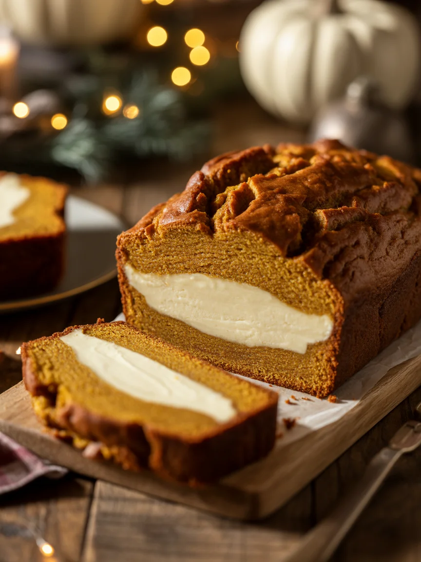 Pumpkin Cream Cheese Bread