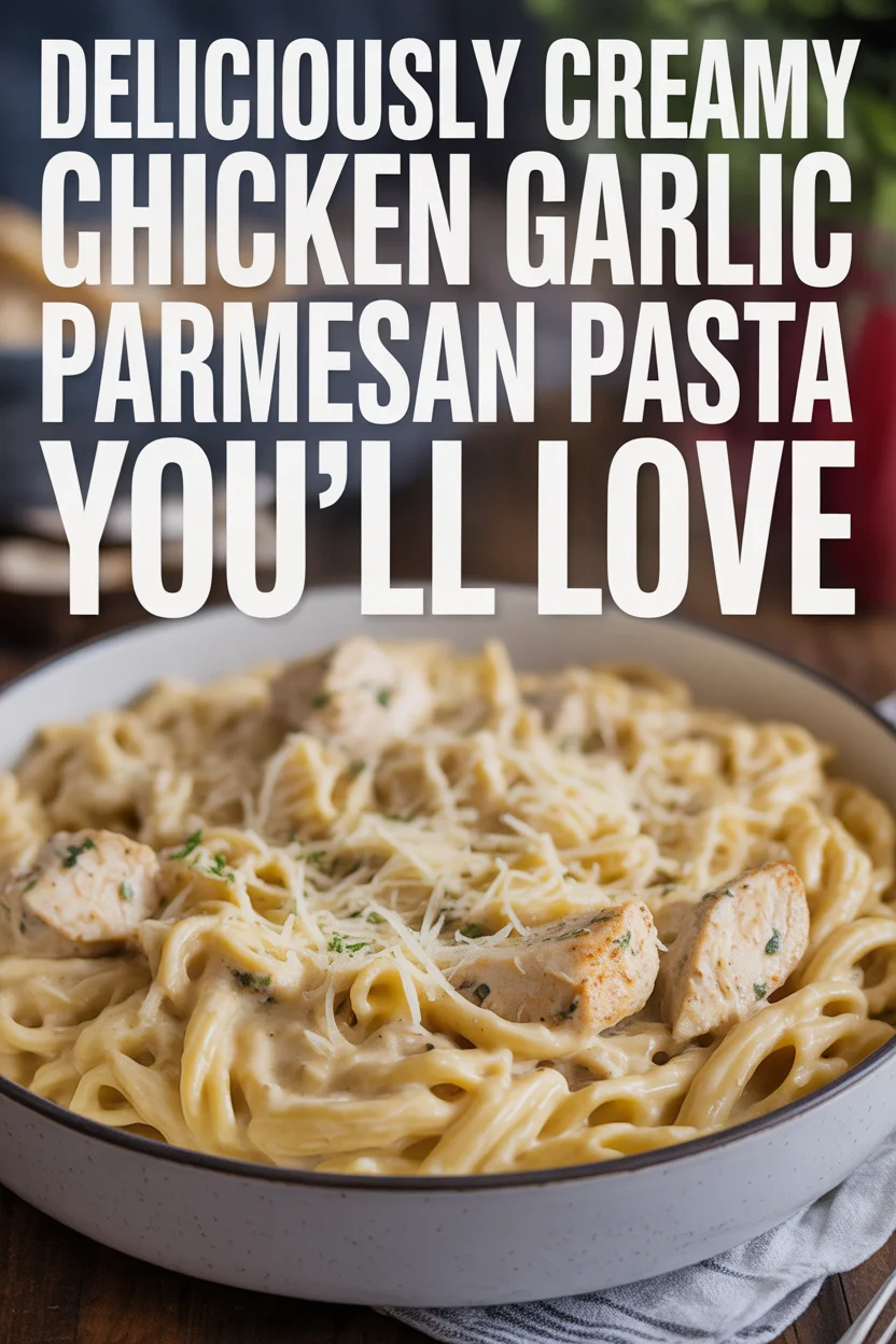 Creamy Chicken Garlic Parmesan Pasta